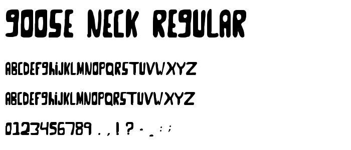 Goose Neck Regular font